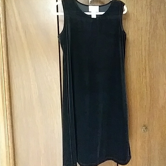 Susan Graver Black Velvet Dress and Jacket - Picture 4 of 8